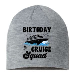 Birthday Cruise Squad Cruising Vacation Funny Birthday Sustainable Beanie