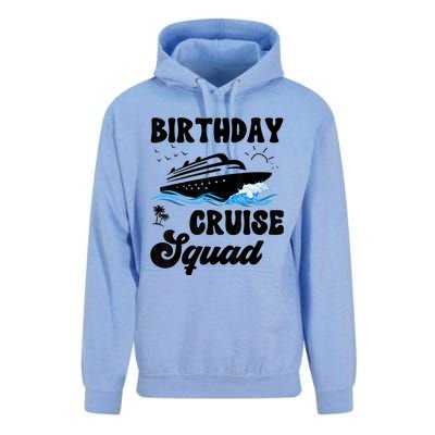 Birthday Cruise Squad Cruising Vacation Funny Birthday Unisex Surf Hoodie