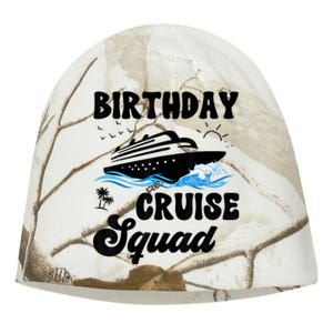 Birthday Cruise Squad Cruising Vacation Funny Birthday Kati - Camo Knit Beanie