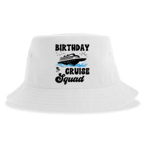 Birthday Cruise Squad Cruising Vacation Funny Birthday Sustainable Bucket Hat