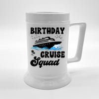 Birthday Cruise Squad Cruising Vacation Funny Birthday Beer Stein