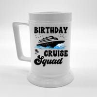 Birthday Cruise Squad Cruising Vacation Funny Birthday Beer Stein