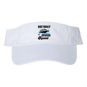 Birthday Cruise Squad Cruising Vacation Funny Birthday Valucap Bio-Washed Visor