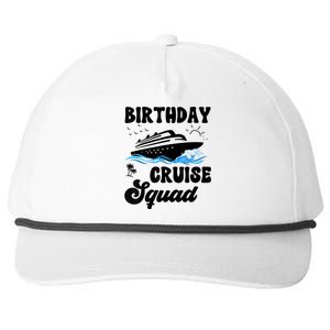 Birthday Cruise Squad Cruising Vacation Funny Birthday Snapback Five-Panel Rope Hat