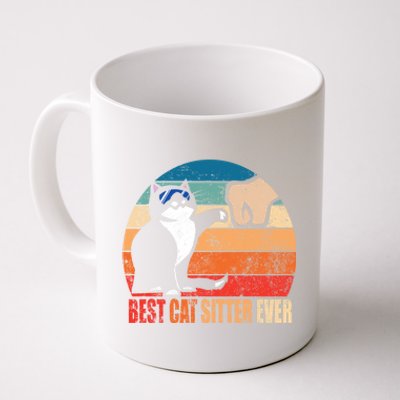 Best Cat Sitter Ever Funny Fist Bump Gift Coffee Mug