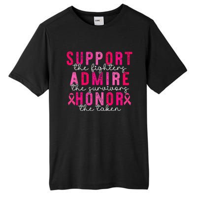 Breast Cancer Support Admire Honor Breast Cancer Awareness Tall Fusion ChromaSoft Performance T-Shirt