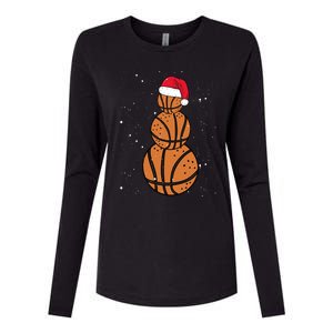 Basketball Christmas Santa Claus Xmas Day Hoop Sport Great Gift Womens Cotton Relaxed Long Sleeve T-Shirt