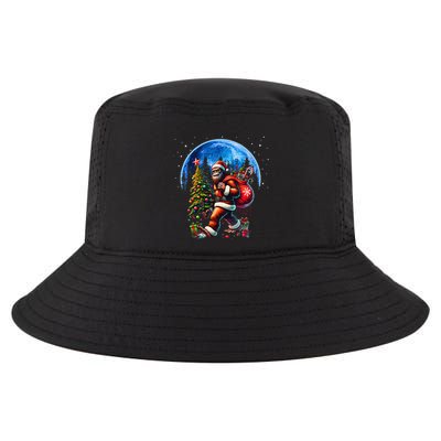 Bigfoot Christmas Santa Hat Sasquatch Moon Xmas Cool Comfort Performance Bucket Hat