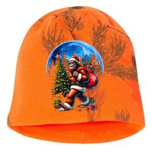 Bigfoot Christmas Santa Hat Sasquatch Moon Xmas Kati - Camo Knit Beanie