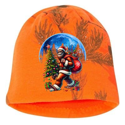 Bigfoot Christmas Santa Hat Sasquatch Moon Xmas Kati - Camo Knit Beanie