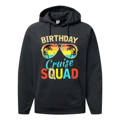 Birthday Cruise Squad Birthday Party Cruise Squad Performance Fleece Hoodie