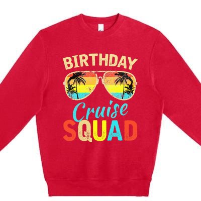 Birthday Cruise Squad Birthday Party Cruise Squad Premium Crewneck Sweatshirt