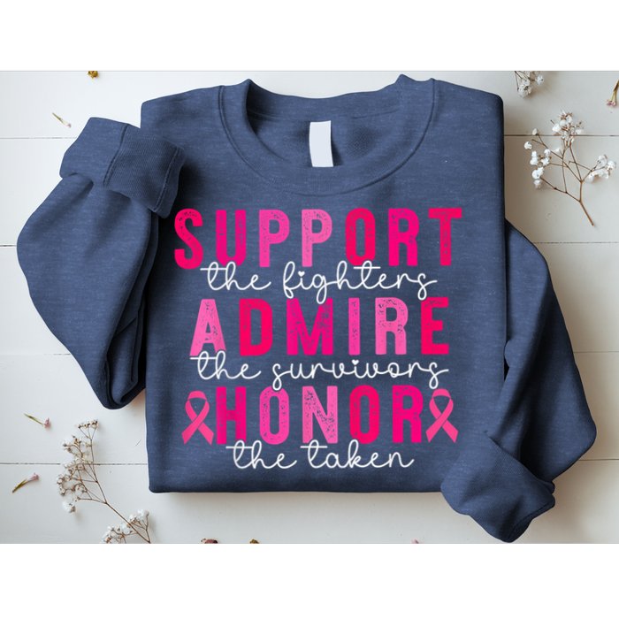 Breast Cancer Support Admire Honor Breast Cancer Awareness Sweatshirt