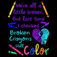 Broken Crayons Still Color Tee Suicide Prevention Awareness Bucket Hat