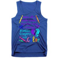 Broken Crayons Still Color Tee Suicide Prevention Awareness Tank Top