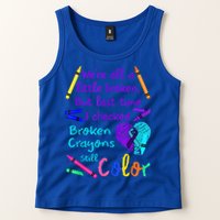 Broken Crayons Still Color Tee Suicide Prevention Awareness Tank Top