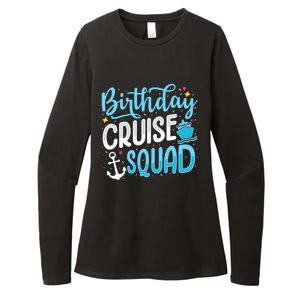 Birthday Cruise Squad Cruising Vacation Funny Crew Womens CVC Long Sleeve Shirt