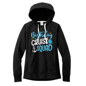 Birthday Cruise Squad Cruising Vacation Funny Crew Women's Fleece Hoodie