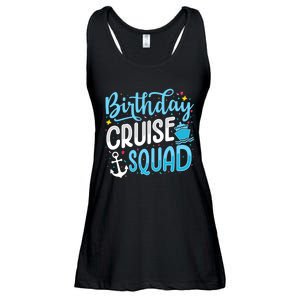 Birthday Cruise Squad Cruising Vacation Funny Crew Ladies Essential Flowy Tank