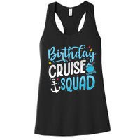 Birthday Cruise Squad Cruising Vacation Funny Crew Women's Racerback Tank