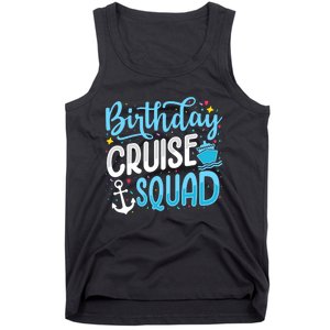 Birthday Cruise Squad Cruising Vacation Funny Crew Tank Top