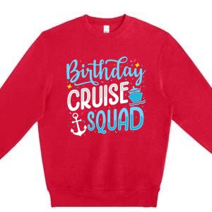 Birthday Cruise Squad Cruising Vacation Funny Crew Premium Crewneck Sweatshirt