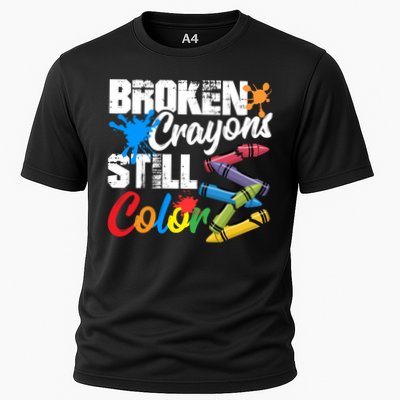Broken Crayons Still Colortal Health Awareness Performance Shirt