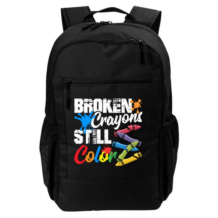 Broken Crayons Still Colortal Health Awareness Backpack