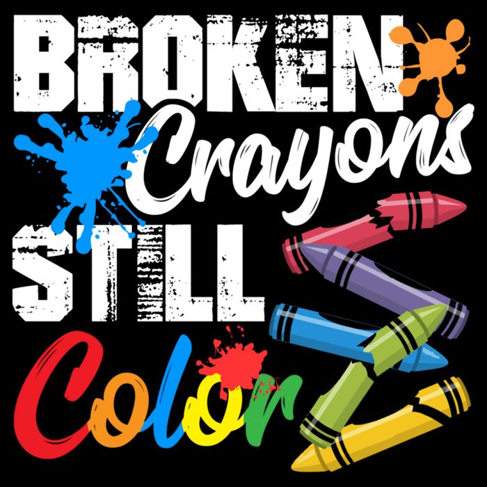 Broken Crayons Still Colortal Health Awareness Backpack