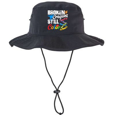 Broken Crayons Still Colortal Health Awareness Bucket Hat