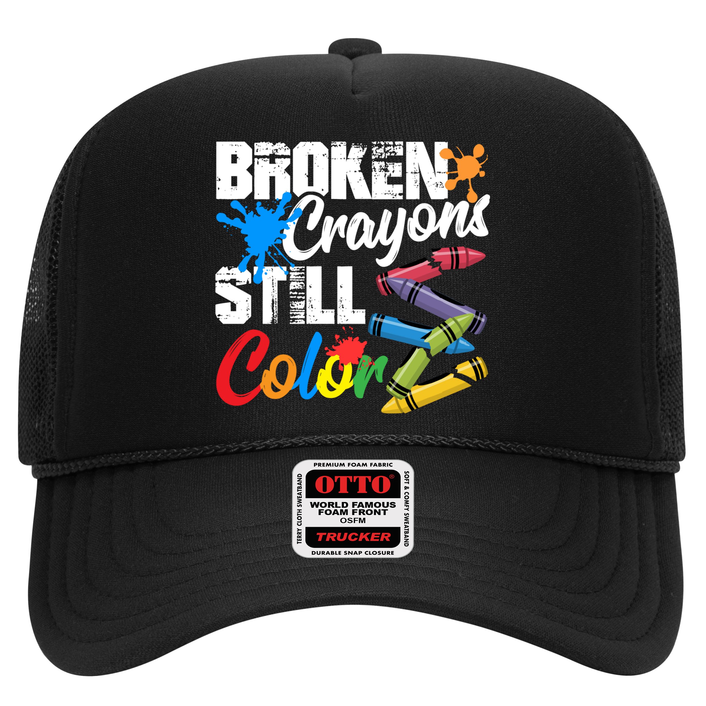 Broken Crayons Still Colortal Health Awareness Hat
