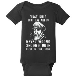 Boat Captain Sailor Seaman Seafarer Maritime Anchor Baby Bodysuit