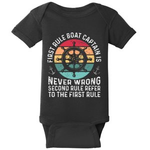 Boat Captain Sailor Seaman Seafarer Maritime Anchor Baby Bodysuit