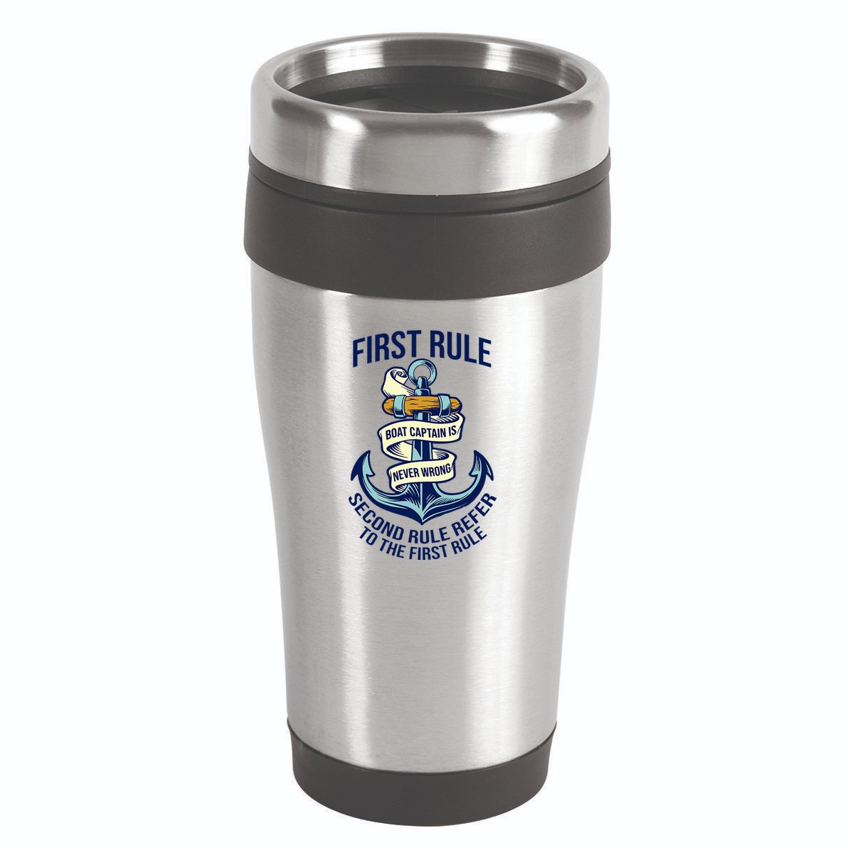Boat Captain Sailor Seaman Seafarer Maritime Anchor 16oz Travel Tumbler