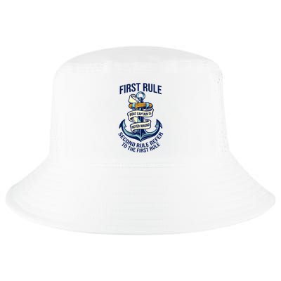Boat Captain Sailor Seaman Seafarer Maritime Anchor Cool Comfort Performance Bucket Hat