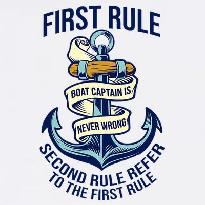 Boat Captain Sailor Seaman Seafarer Maritime Anchor T-Shirt
