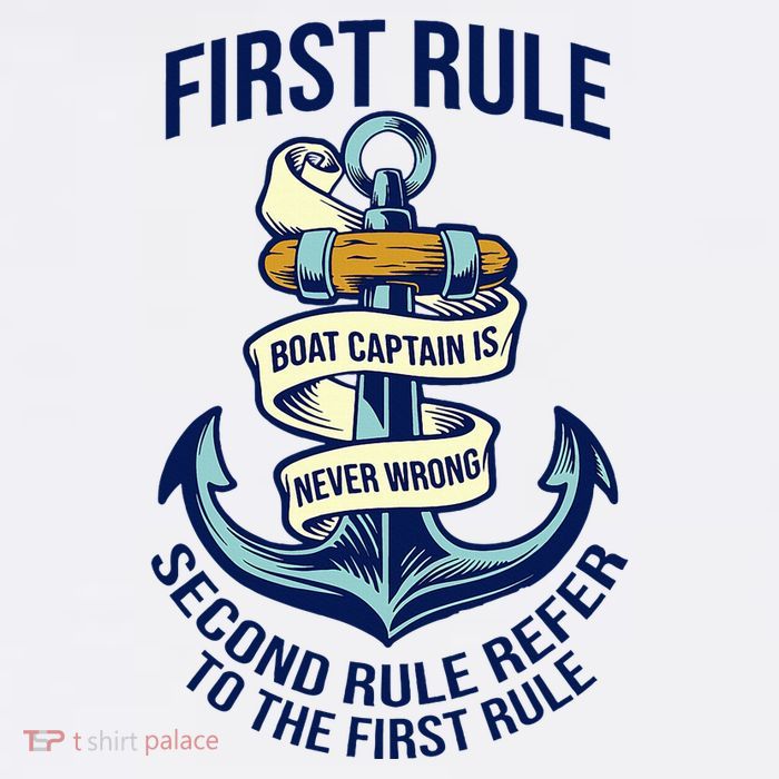 Boat Captain Sailor Seaman Seafarer Maritime Anchor T-Shirt