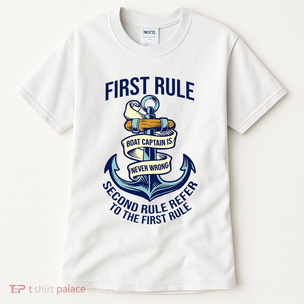 Boat Captain Sailor Seaman Seafarer Maritime Anchor Tall T-Shirt