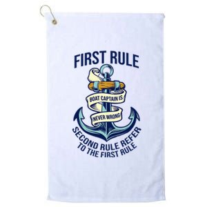 Boat Captain Sailor Seaman Seafarer Maritime Anchor Platinum Collection Golf Towel