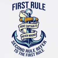 Boat Captain Sailor Seaman Seafarer Maritime Anchor Kids Hoodie