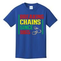 Breaking Chains Since 1865 Black History Month Proud African Gift Kids T-Shirt