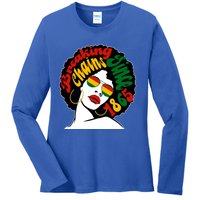 Breaking Chains Since 1865 Juneteenth Black American Freedom Gift Ladies Long Sleeve Shirt