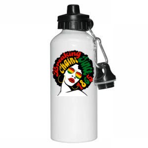 Breaking Chains Since 1865 Juneteenth Black American Freedom Gift Aluminum Water Bottle