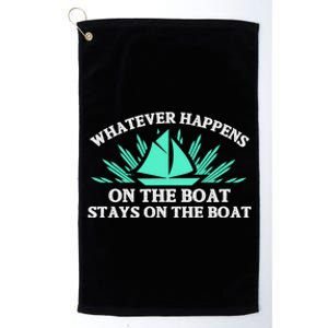 Boat Cruise Ship Family Vacation Trip Gift Platinum Collection Golf Towel