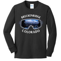 Breckenridge Colorado Ski Snowboard Kids Long Sleeve Shirt