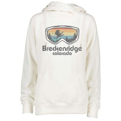 Breckenridge Colorado Ski Mountain Skiing Womens Funnel Neck Pullover Hood