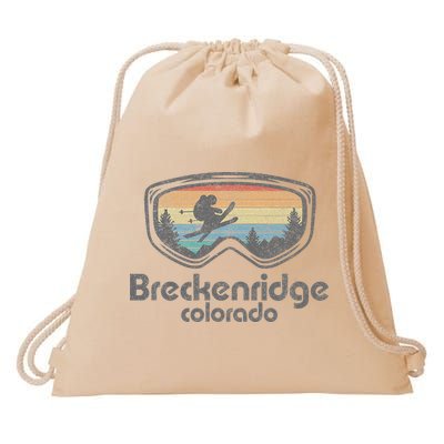 Breckenridge Colorado Ski Mountain Skiing Drawstring Bag