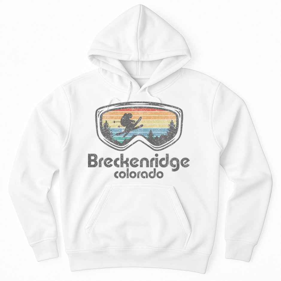 Breckenridge Colorado Ski Mountain Skiing Hoodie