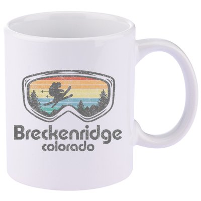 Breckenridge Colorado Ski Mountain Skiing 11oz C Handle Ceramic Mug