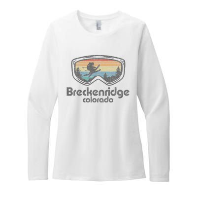 Breckenridge Colorado Ski Mountain Skiing Womens CVC Long Sleeve Shirt